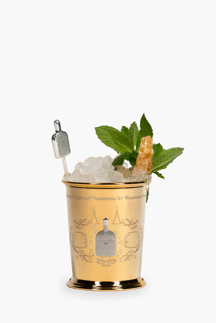 Woodford Reserve gold plated mint julep cup
