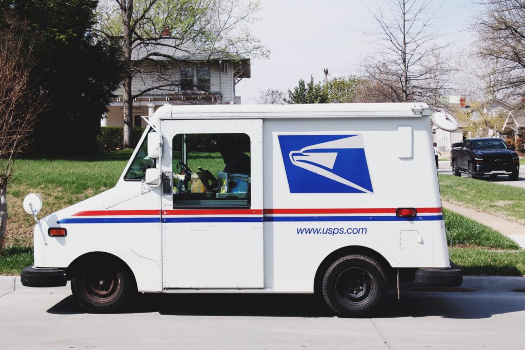 Memorial Day: mail truck