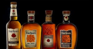 four bottles of different four roses